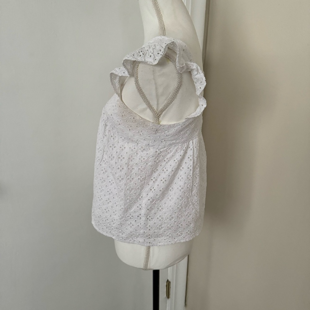 Women’s Gap Square Neck Flutter Sleeve Blouse Xs - image 4